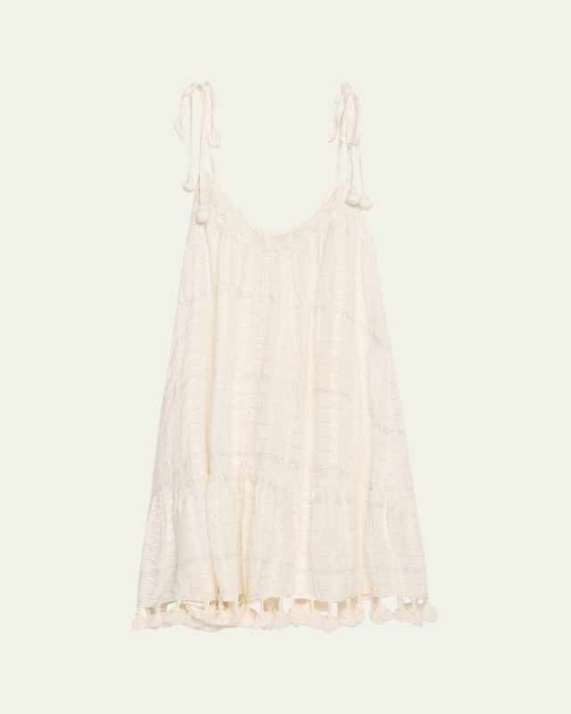 Jaxson Tassel-Trim Mini Dress
